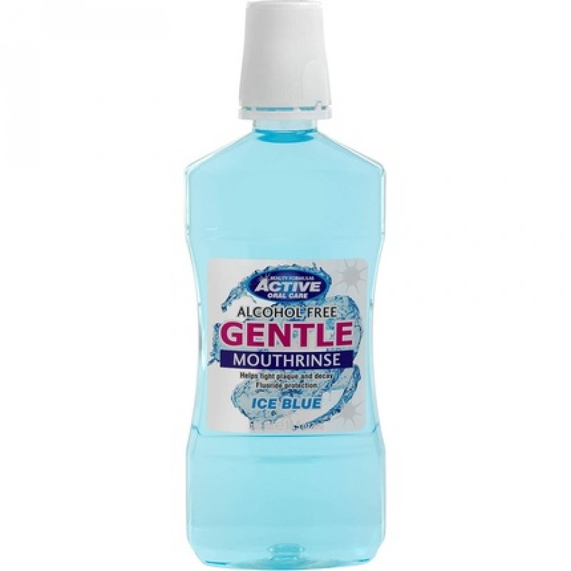 Beauty Formulas Active Oral Care Alcohol-Free Gentle Mouth Rinse Ice Blue