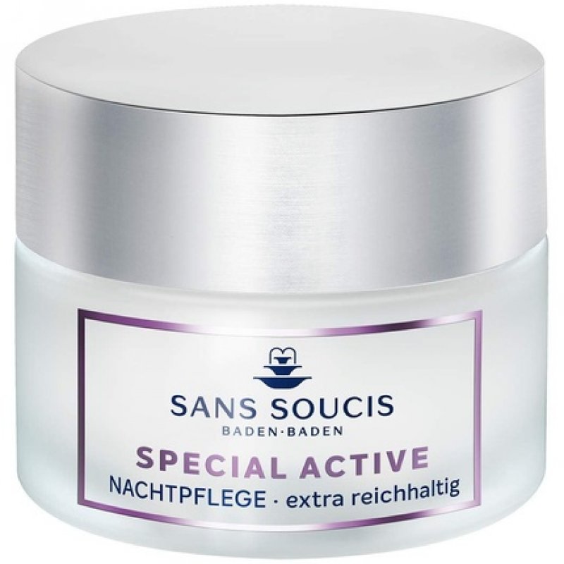 Sans Soucis Rich Night Cream for Dry Skin 50ml - Special Active Moisturizing Night Cream 50ml