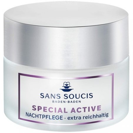 Sans Soucis Rich Night Cream for Dry Skin 50ml - Special Active Moisturizing Night Cream 50ml