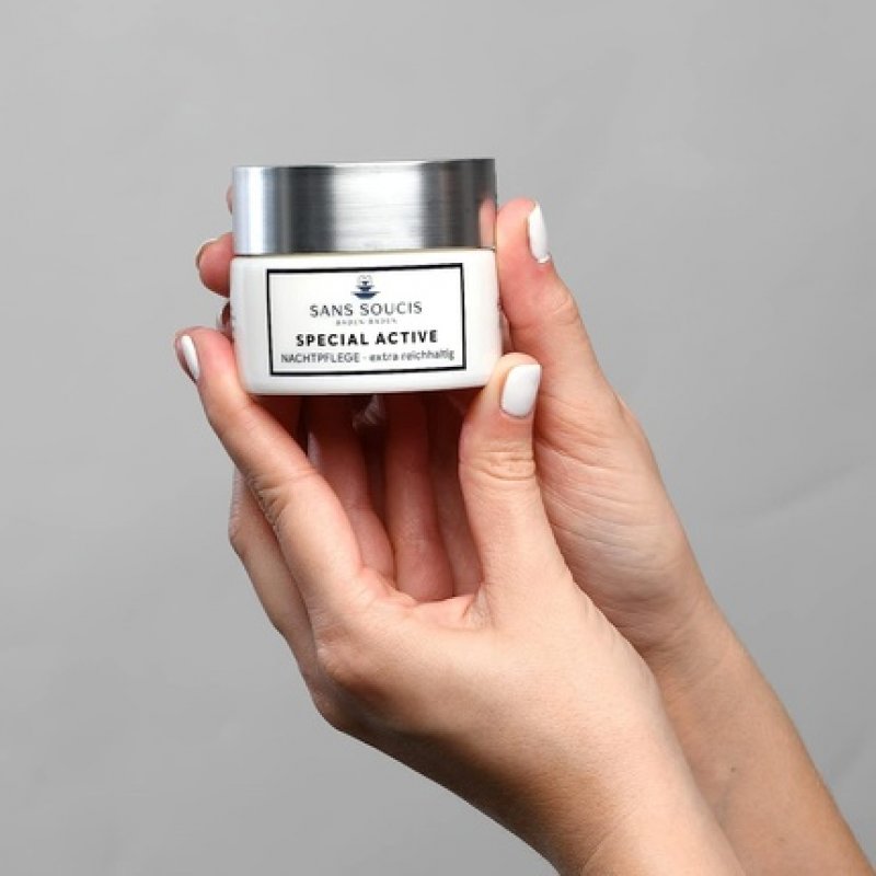 Sans Soucis Rich Night Cream for Dry Skin 50ml - Special Active Moisturizing Night Cream 50ml