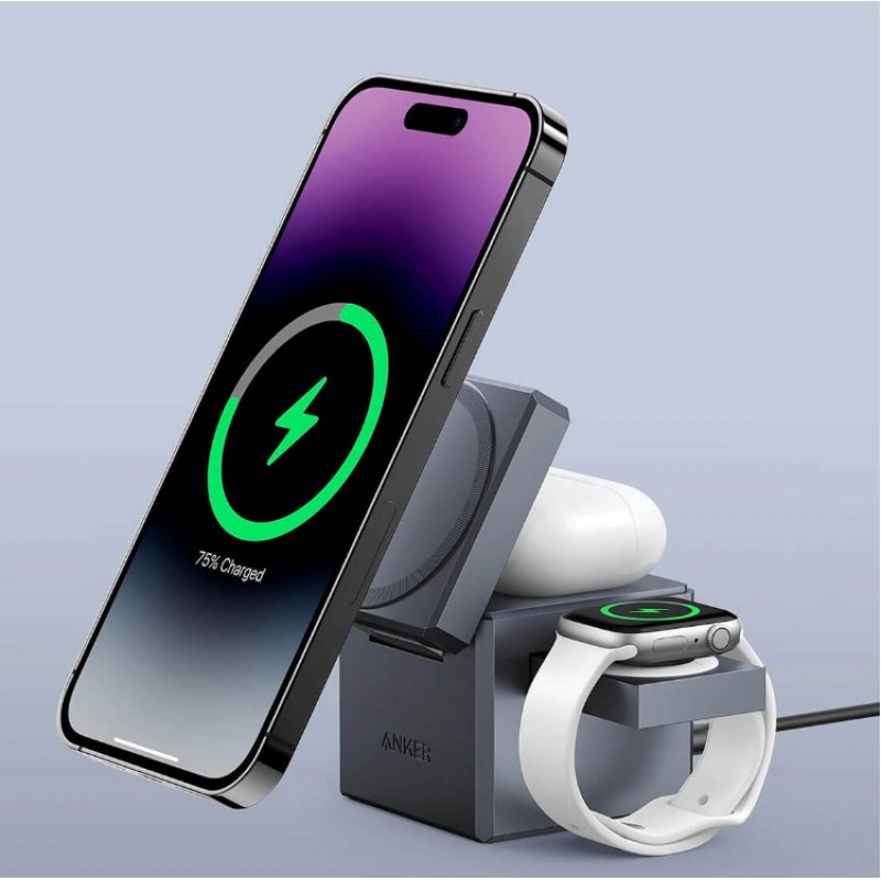 Anker Innovations Y1811G11 mobile device charger Headphones, Smartphone, Smartwatch Black AC, USB Wireless charging