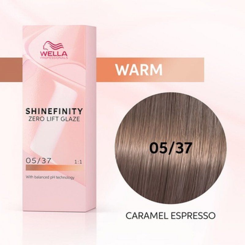 Wella Shinefinity Caramel Espresso 05/37 Light Brown Golden Sand 60ml