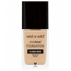 Wet n Wild Photo Focus Foundation Matte High-Coverage Foundation with Light-Adjusting Complex Matte Finish Vegan