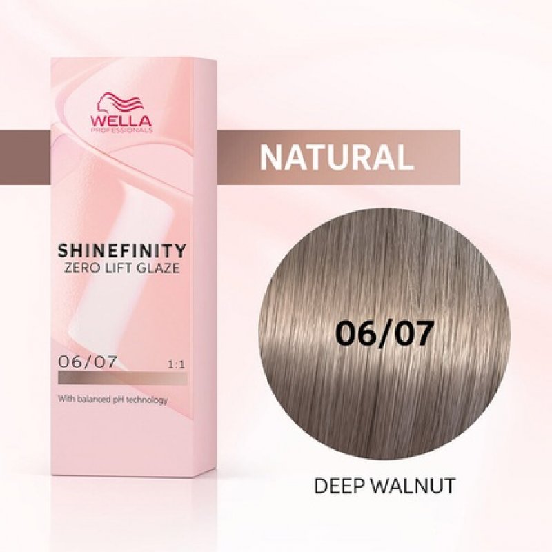 Wella Shinefinity Demi-Permanent Hair Color Deep Walnut 06/07 Natural Dark Blonde Sand 60ml