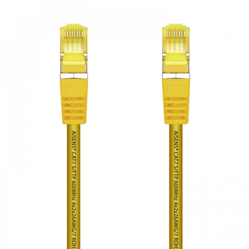 CABLE RED AISENS LATIGUILLO RJ45 LSZH CAT.7 SFTP PIMF 0.5M AMARILLO