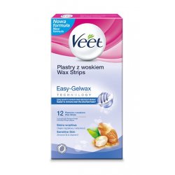 Veet Cold Wax Strips Easy-Gelwax Technology for Legs & Body