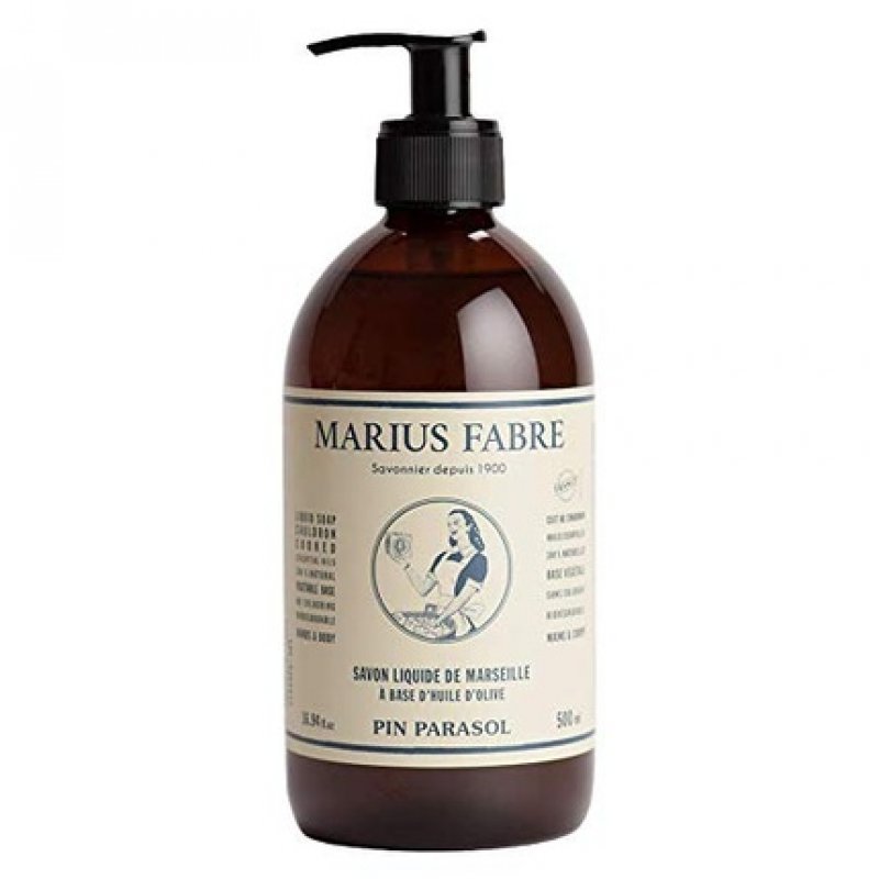Marius Fabre Nature Liquid Soap with Essential Oils 500ml Pine