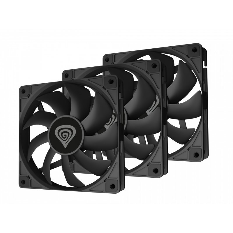 NATEC Oxal 120 Boitier PC Ventilateur 12 cm Noir 3 pièce(s)