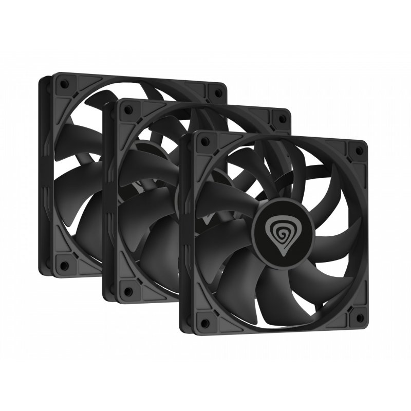 VENTILADOR CAJA GENESIS OXAL 120 NEGRO ALTO RENDIMIENTO 120 MM PACK 3 UDS