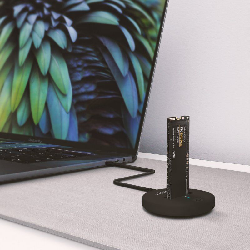 AISENS USB-C Dock M.2 (NGFF) ASUC-M2D013-BK SATA/NVMe to USB3.1 Gen2, Black