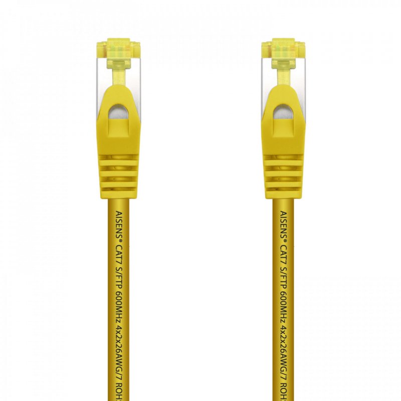 CABLE RED AISENS LATIGUILLO RJ45 LSZH CAT.7 SFTP PIMF 25CM AMARILLO