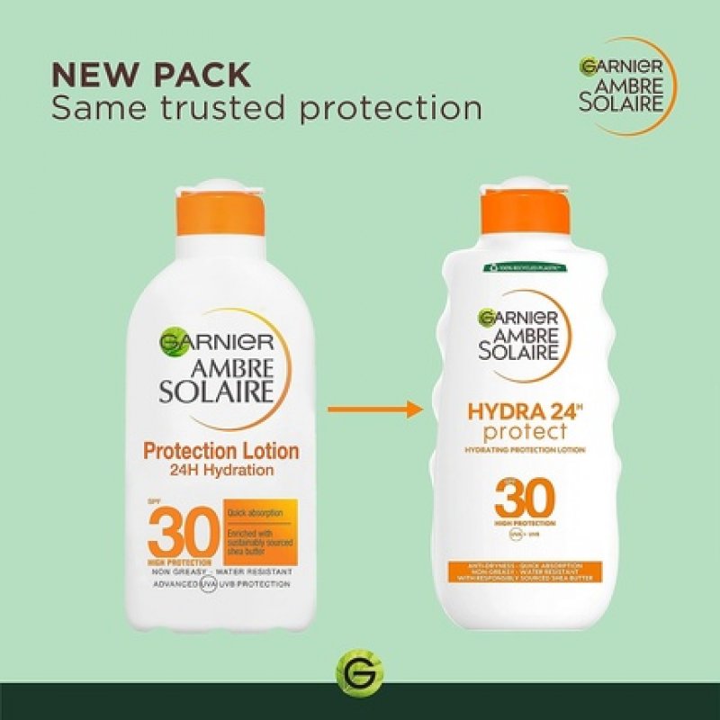 Garnier Ambre Solaire Hydrating Protection Lotion SPF30 with Shea Butter 200ml