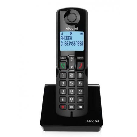 Alcatel S280 EWE Téléphone DECT Identification de l'appelant Noir