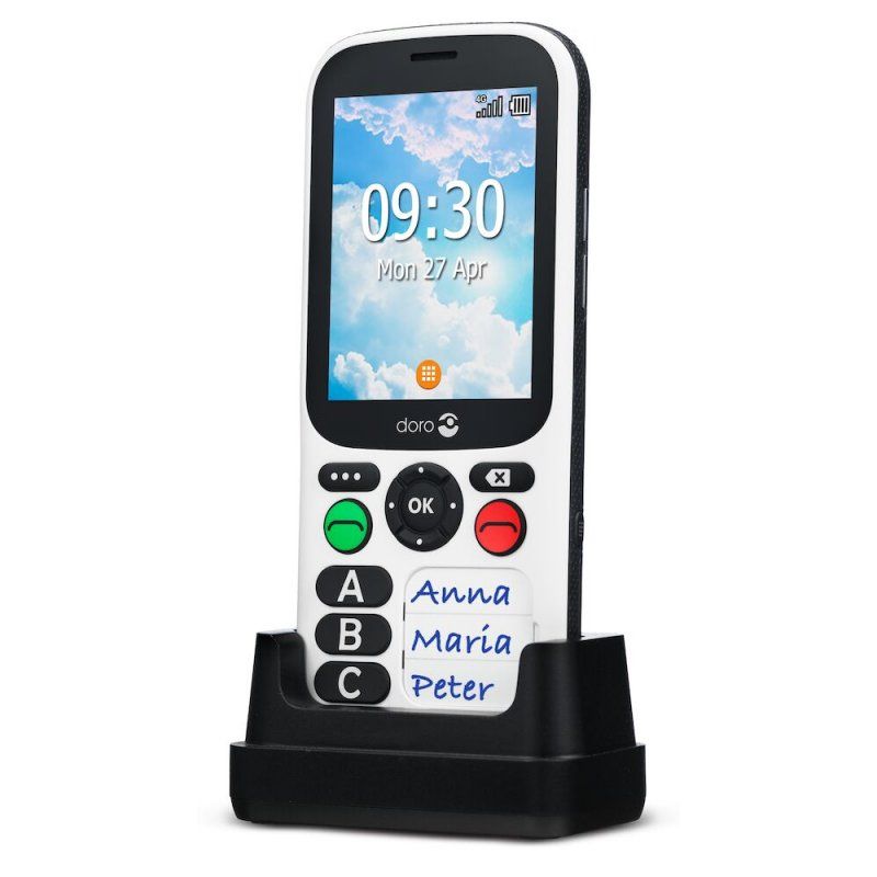 TELEFONO MOVIL SENIOR DORO 780X 2,8" 512MB 4GB BLANCO NEGRO