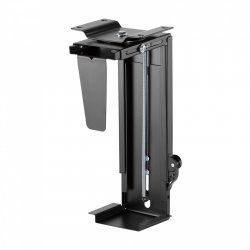 AISENS Rotating and Height Customizable Under Desk CPU Stand with Easy Locking Handle