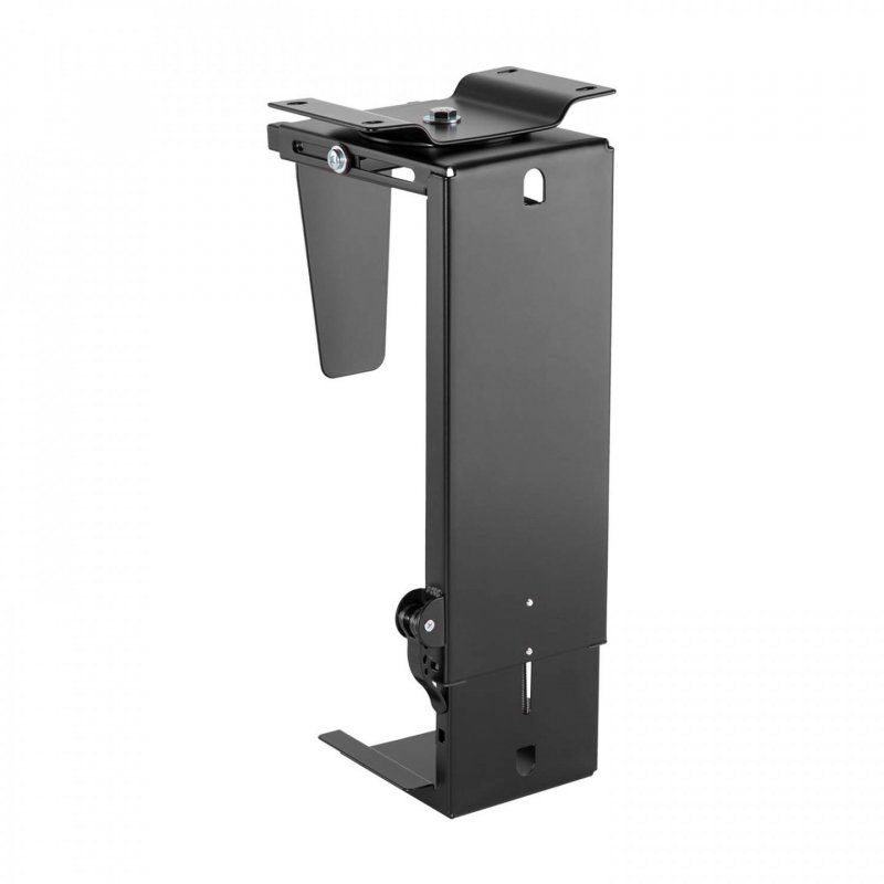 AISENS Rotating and Height Customizable Under Desk CPU Stand with Easy Locking Handle