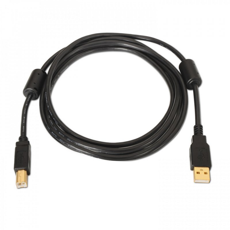 CABLE IMPRESORA AISENS USB 2.0 ALTA CALIDAD FERRITA A/M-B/M 5.0M