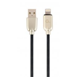 CABLE DE DATOS Y CARGA GEMBIRD 8 PINES DE CAUCHO PREMIUM, 2M, NEGRO