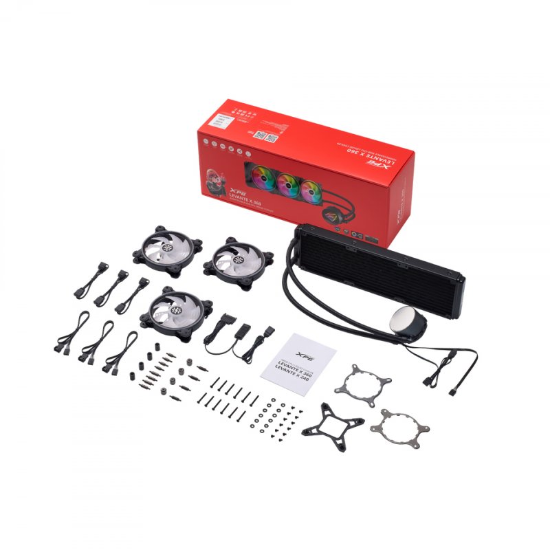 XPG LEVANTE X 360 Processeur Refroidisseur de liquide tout-en-un 12 cm Noir