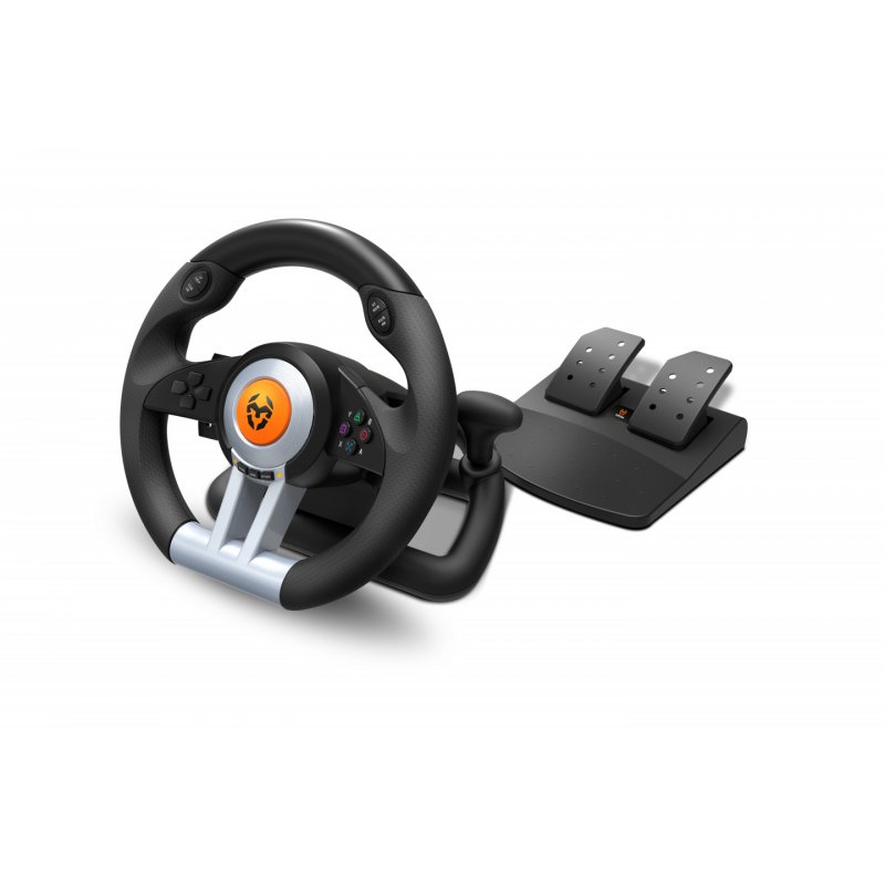 VOLANTE Y PEDALES KROM K-WHEEL MULTIPLATAFORMA NEGRO