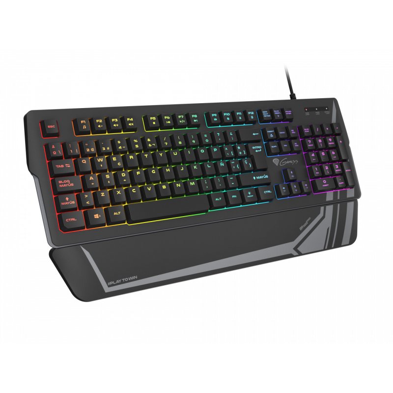 GENESIS Rhod 350 RGB clavier USB QWERTY Espagnole Noir