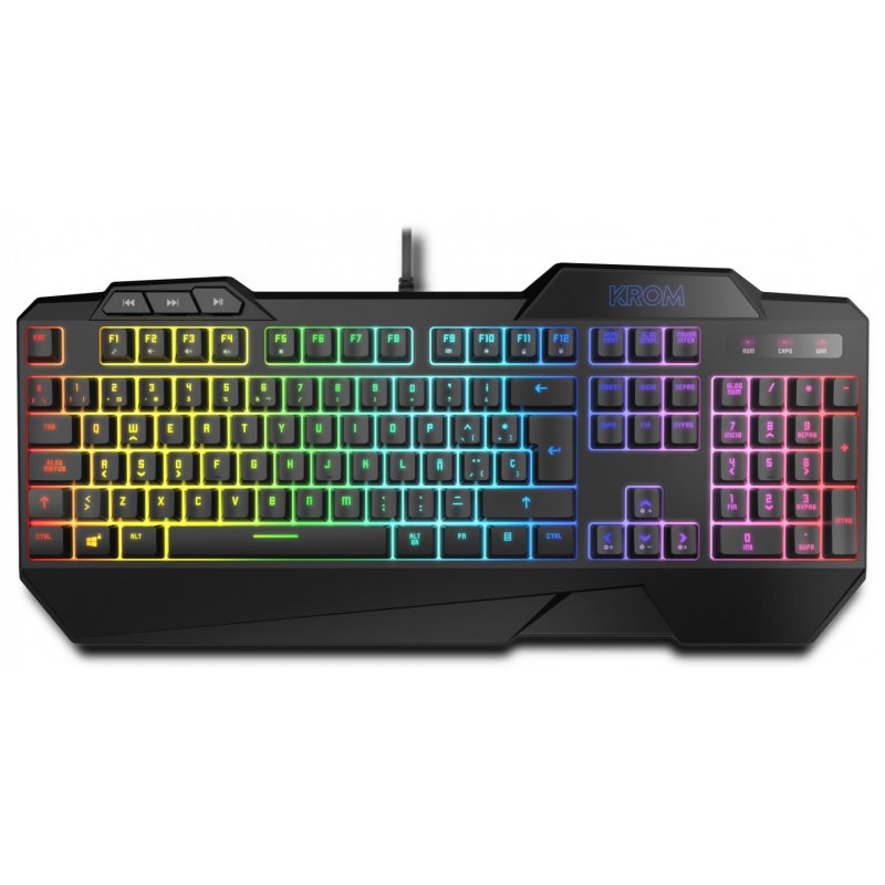 Krom Krusher keyboard Mouse included USB Black