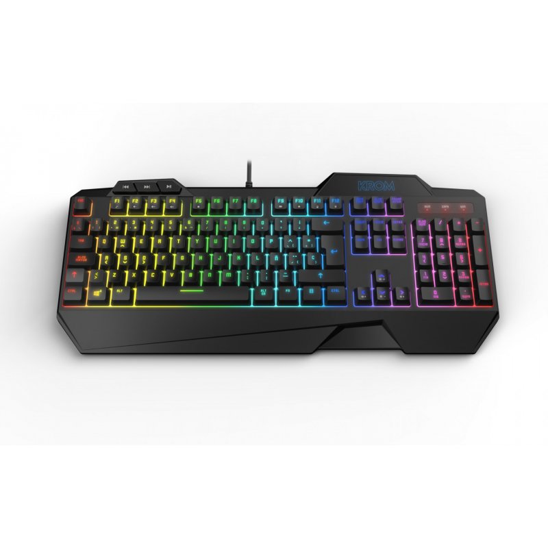 Krom Krusher keyboard Mouse included USB Black