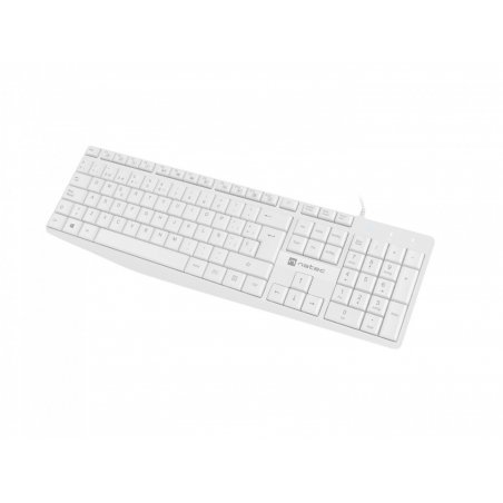 NATEC NKL-1949 clavier USB QWERTY Espagnole Blanc