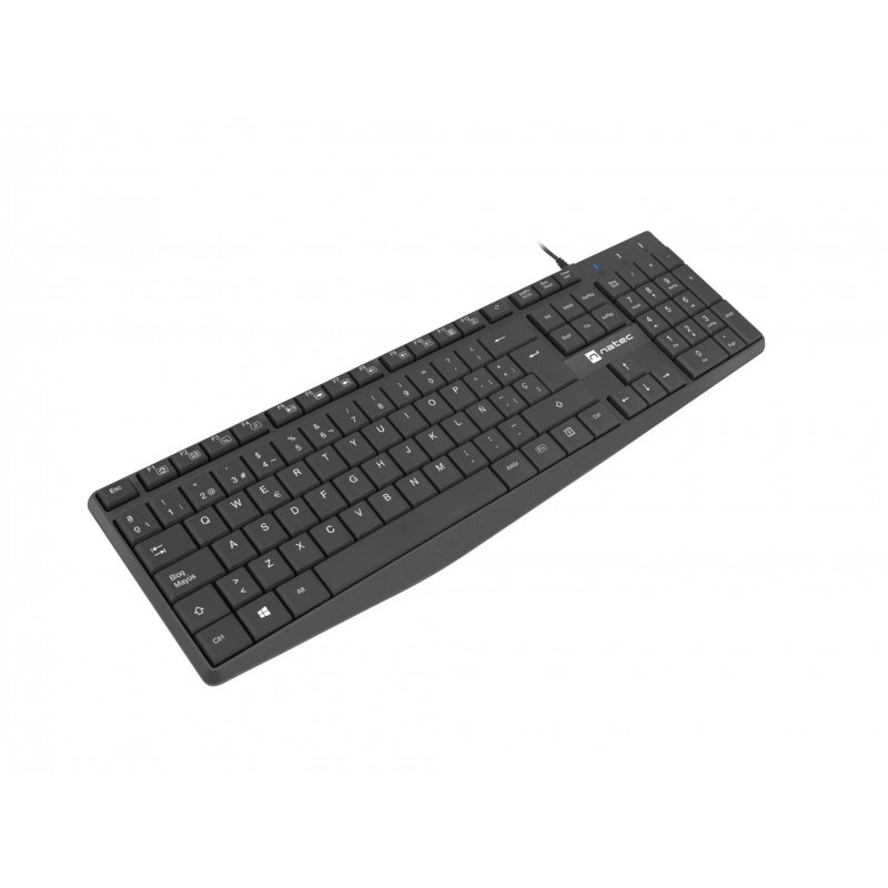 NATEC NKL-1948 clavier USB QWERTY Espagnole Noir