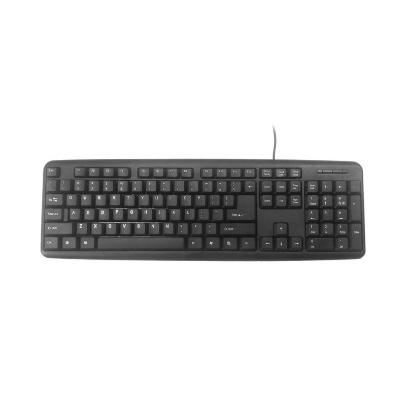 Gembird KB-U-103 clavier USB Anglais américain Noir