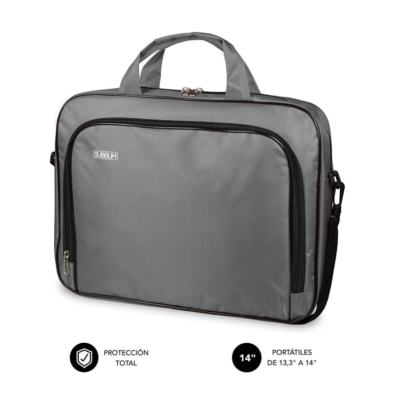 SUBBLIM SUB-LB-1OLB031 laptop case 35.6 cm (14") Toploader bag Grey