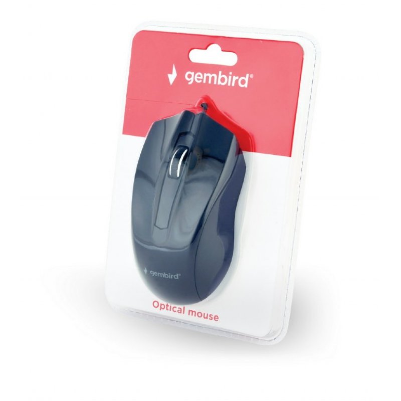 Gembird MUS-3B-01 souris Ambidextre USB Type-A Optique 1000 DPI