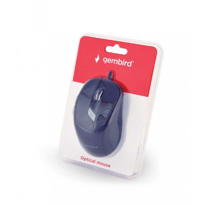 Gembird MUS-6B-01 souris Ambidextre USB Type-A Optique 1600 DPI