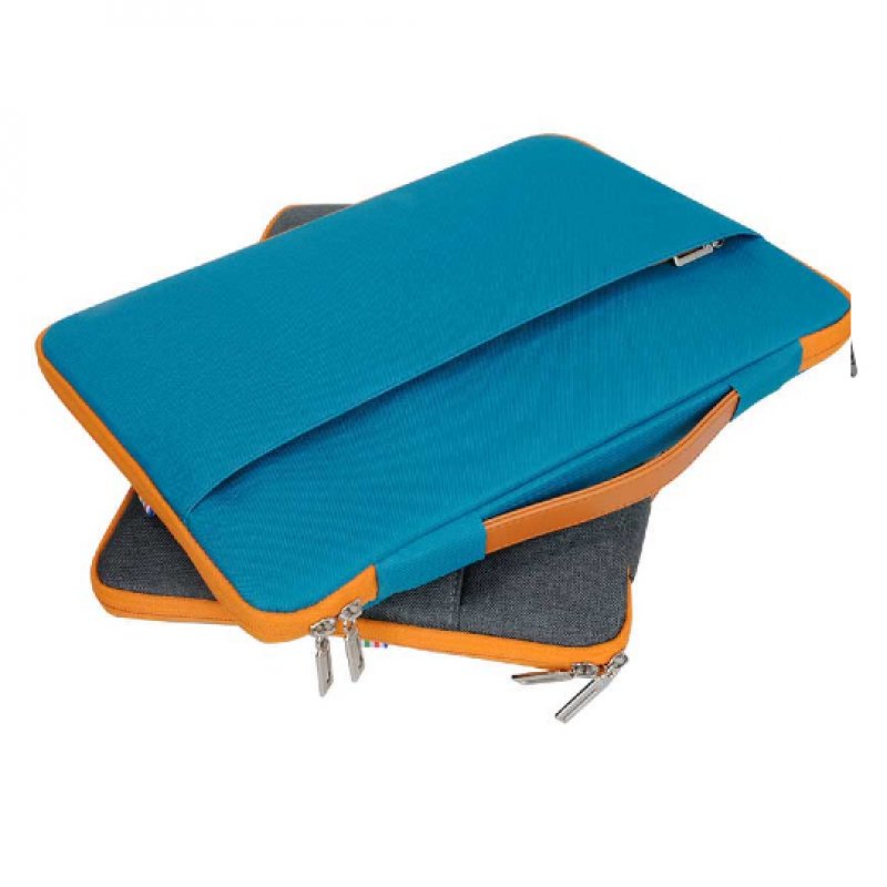 Maillon Technologique MTTOULOUSSE15BLUE laptop case 39.6 cm (15.6") Sleeve case Blue, Orange