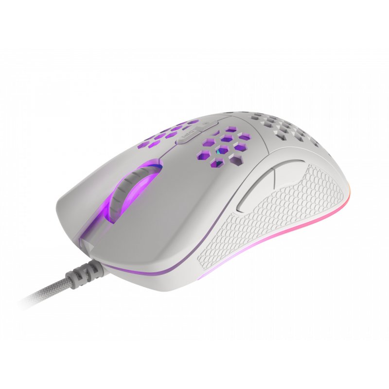 RATON GAMING GENESIS KRYPTON 555 RGB SENSOR PMW3333 8000 DPI BLANCO
