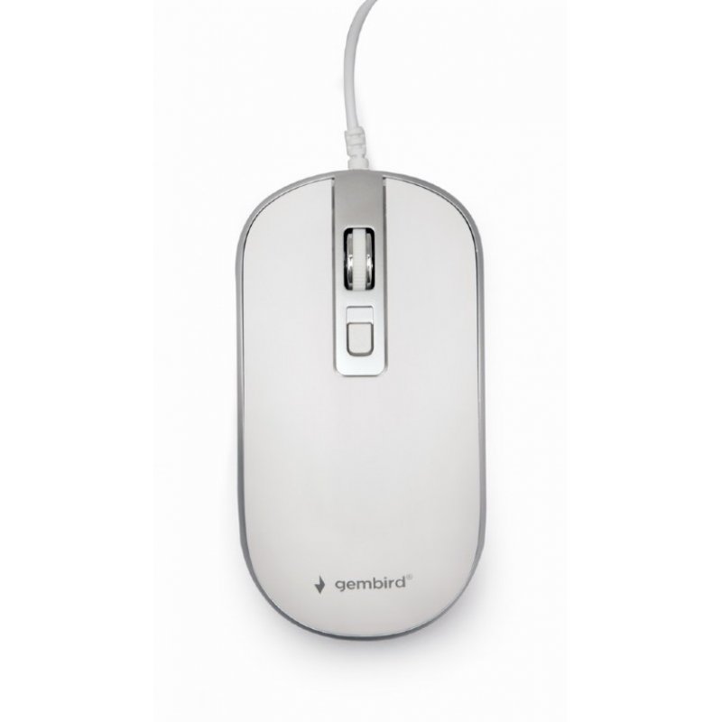 Gembird MUS-4B-06-WS souris Ambidextre USB Type-A Optique 1200 DPI
