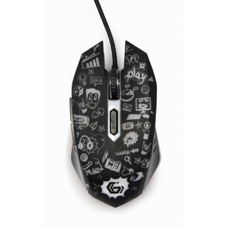 Gembird MUS-6B-GRAFIX-01 mouse Right-hand USB Type-A Optical 3600 DPI