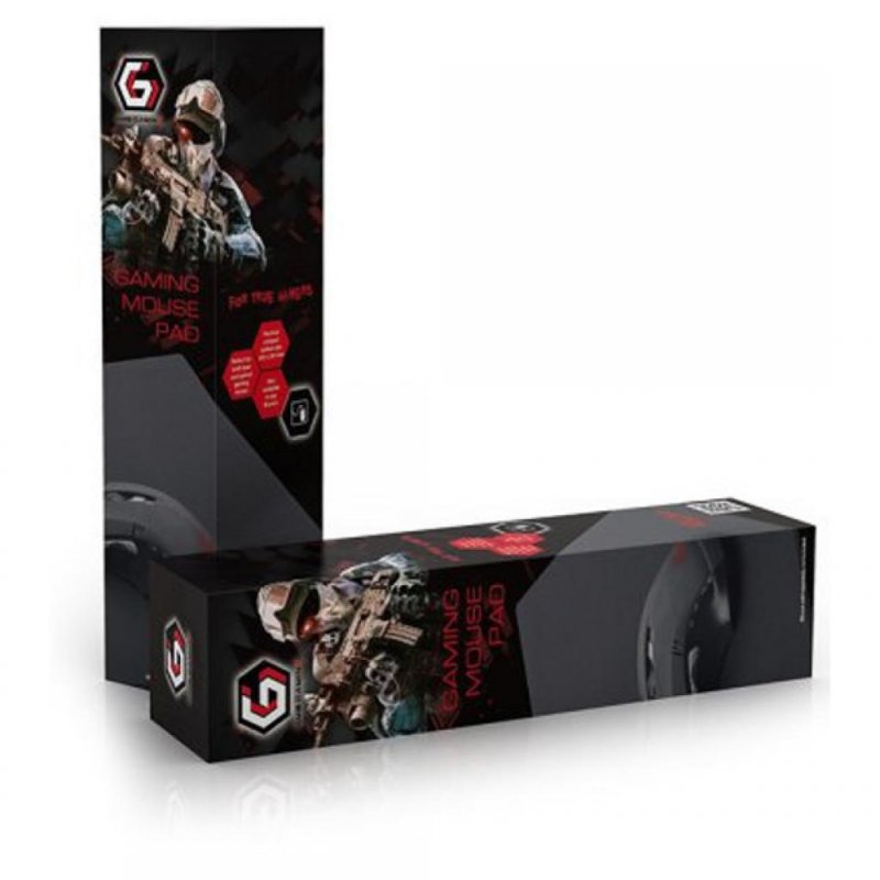 Gembird MP-GAME-XL tapis de souris Tapis de souris de jeu Noir