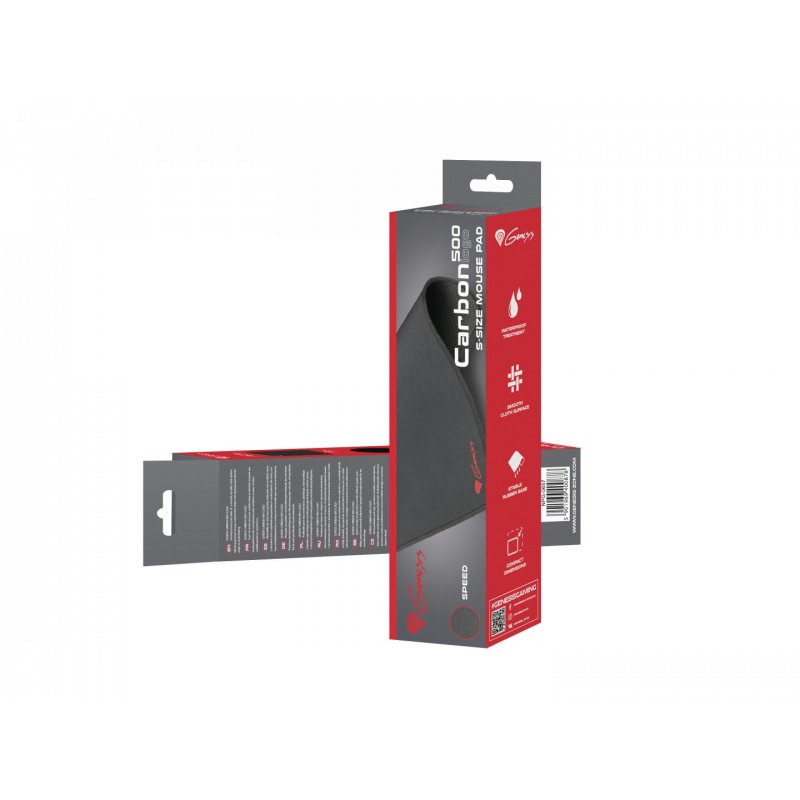 ALFOMBRILLA GAMING GENESIS CARBON 500 S LOGO 250X210 MM