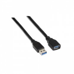 AISENS A105-0042 USB cable 2 m USB 3.2 Gen 1 (3.1 Gen 1) USB A Black