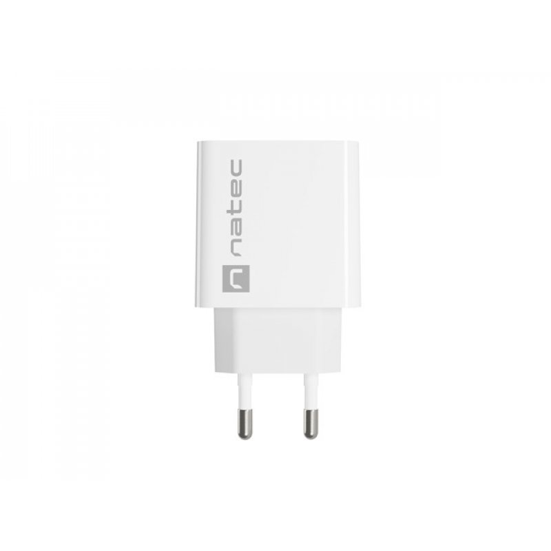 CARGADOR NATEC RIBERA 20W 1XUSB-C PD3.0 QC3.0 BLANCO