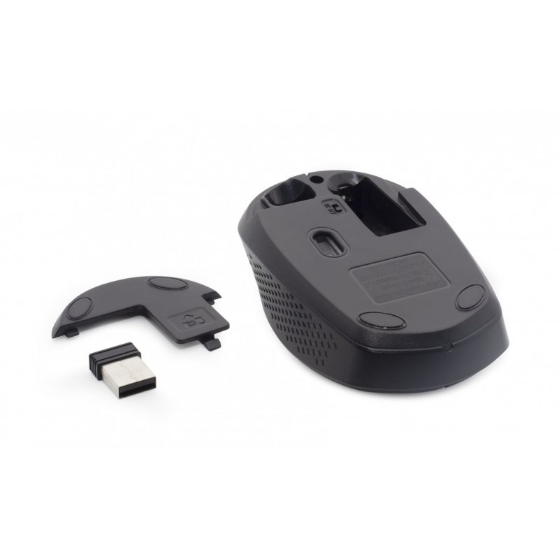 Gembird KBS-ECLIPSE-M500-PT clavier Souris incluse RF sans fil QWERTY Portuguais Gris
