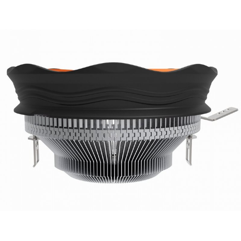 Gembird CPU-HURACAN-X30 système de refroidissement d’ordinateur Processeur Refroidisseur d'air 12 cm Noir, Orange
