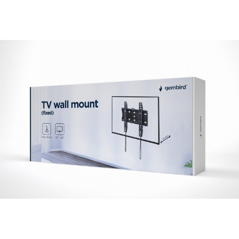 Gembird WM-42F-01 support pour téléviseur 106,7 cm (42") Noir