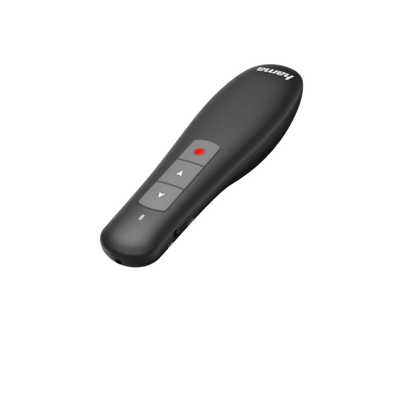 Hama X-Pointer Wireless Laser Presenter, 2.4GHz, USB Receiver, 12m Range, Volume Control, Scroll through Office