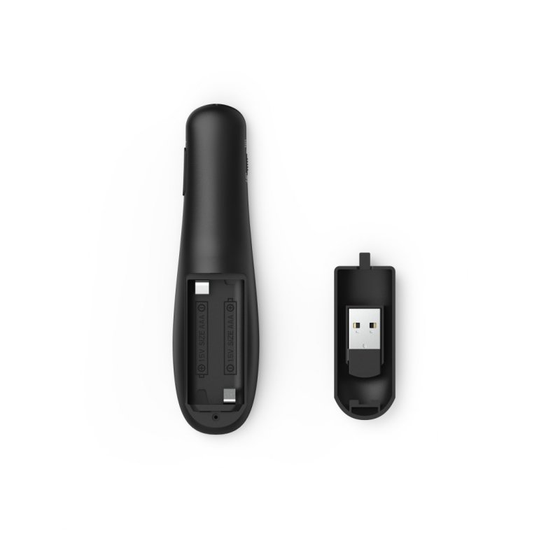 Hama X-Pointer Wireless Laser Presenter, 2.4GHz, USB Receiver, 12m Range, Volume Control, Scroll through Office