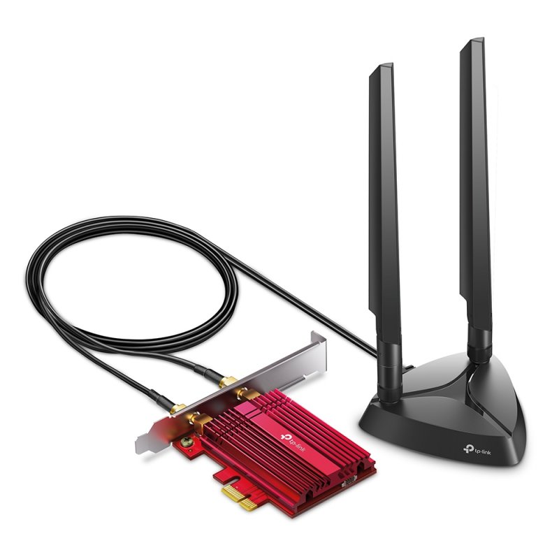 TP-LINK (Archer TXE75E) AXE5400 Wi-Fi 6E Tri-Band PCI Express Adapter, Bluetooth 5.2