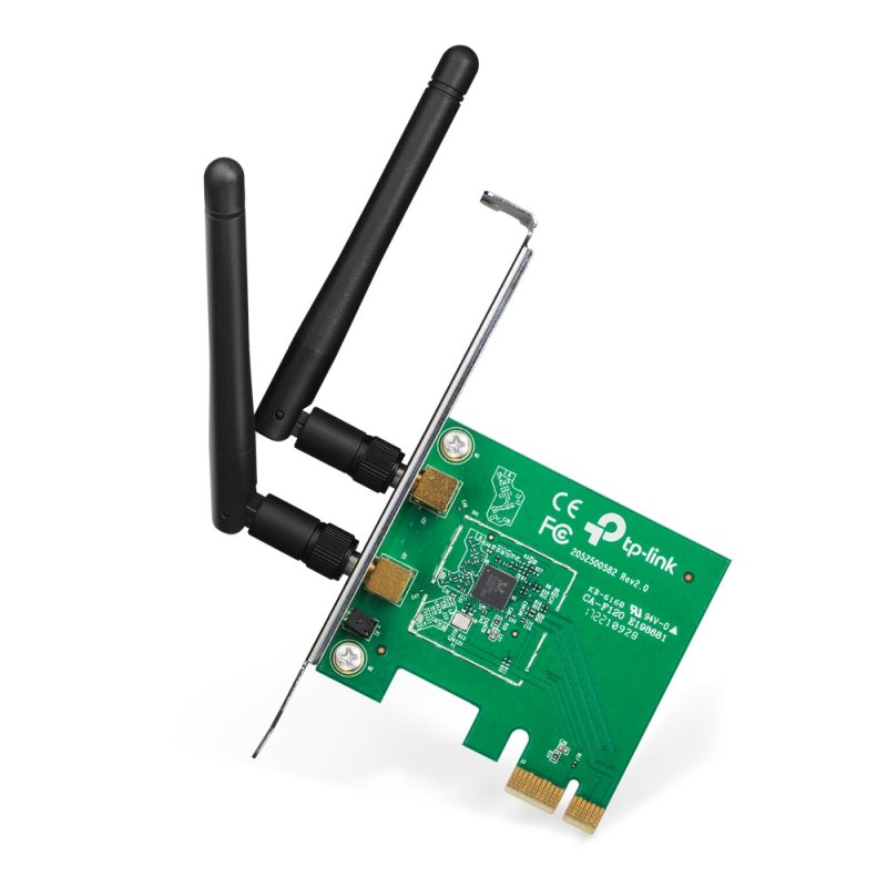 TP-LINK (TL-WN881ND) 300Mbps Wireless N PCI Express Adapter, 2 Detachable Antennas, Low Profile Bracket