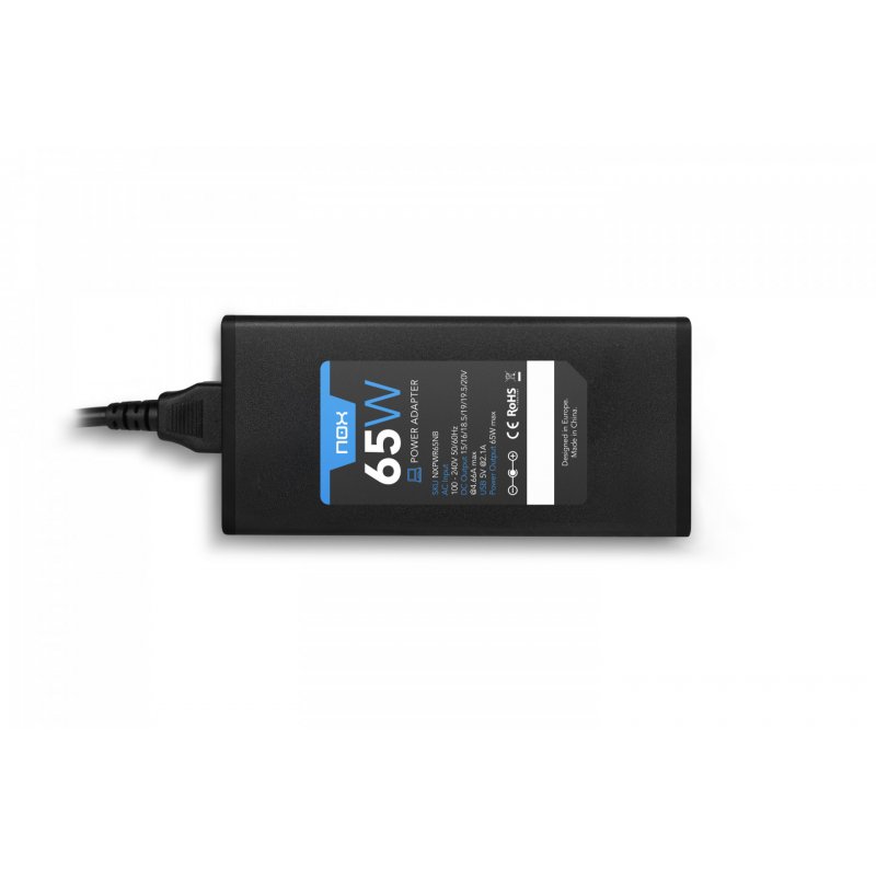 CARGADOR PORTATIL UNIVERSAL NOX 65W USB