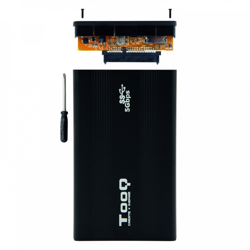 TooQ TQE-2524B storage drive enclosure HDD enclosure Black 2.5"
